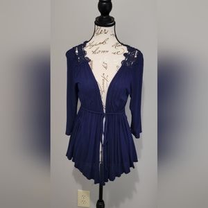 Ladies Blue Cardigan